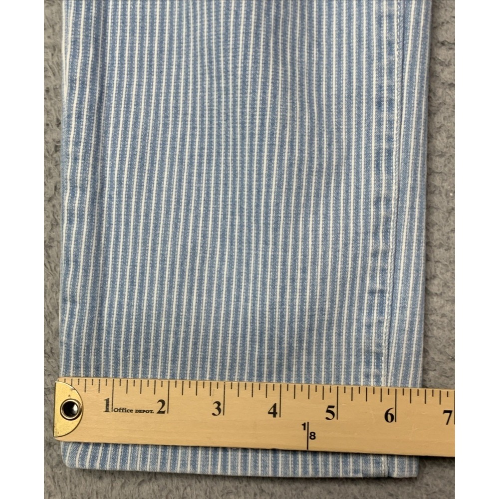 Soft Surroundings Jeans Womens Size 4 Striped Blue White Style 2DY11 Denim Jeans - Picture 5 of 10